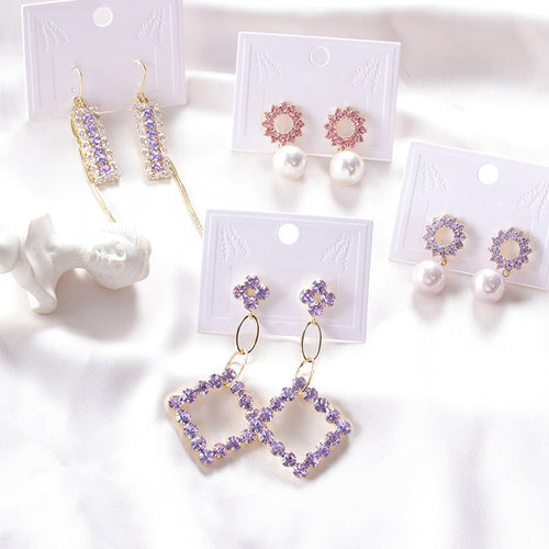 Handmade diamond earrings