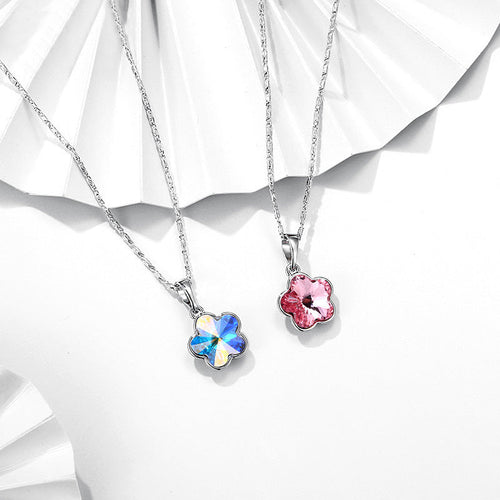 Colorful bright flower necklace/earring