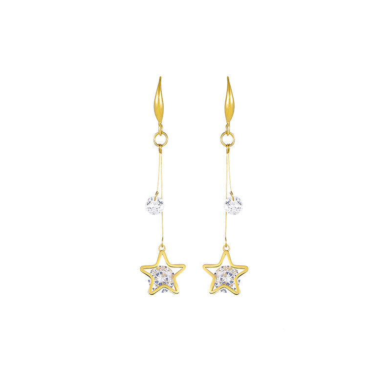 Star Titanium Earrings