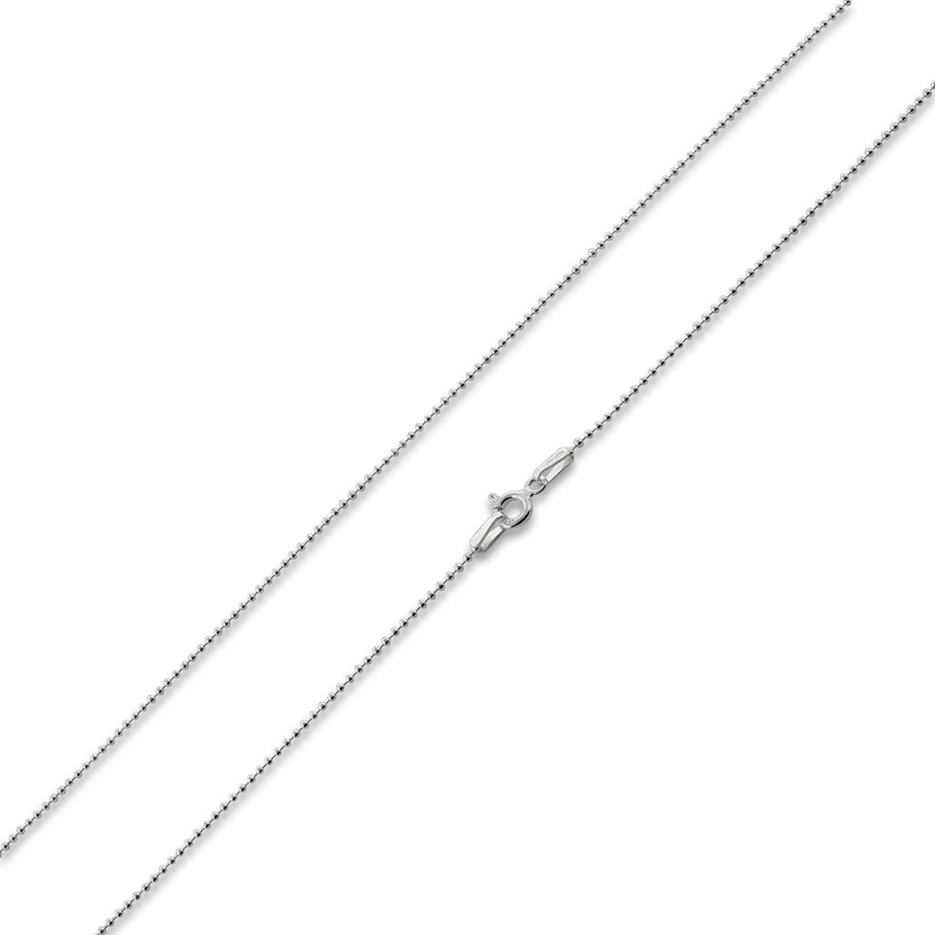 Sterling Silver 10" Bead Chain Bracelet/Anklet - 1.5MM