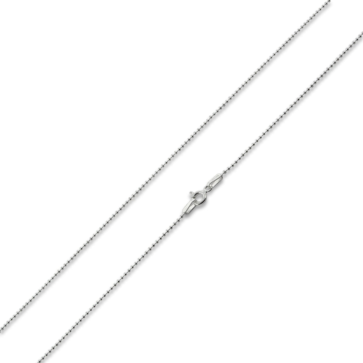 Sterling Silver 10" Bead Chain Bracelet/Anklet - 1.5MM