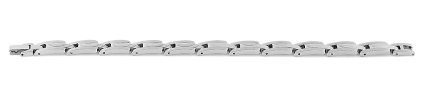 Stainless Steel Double Groove Bar Bracelet