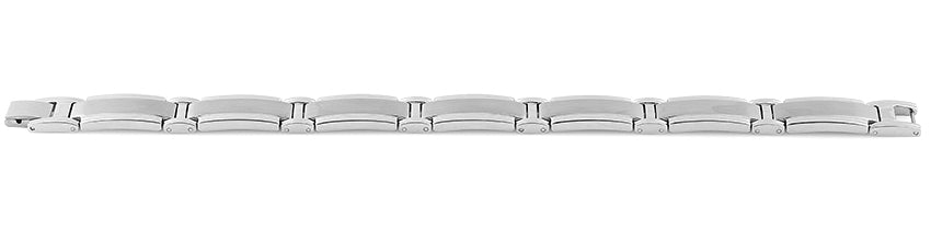 Stainless Steel Wide Link Bracelet