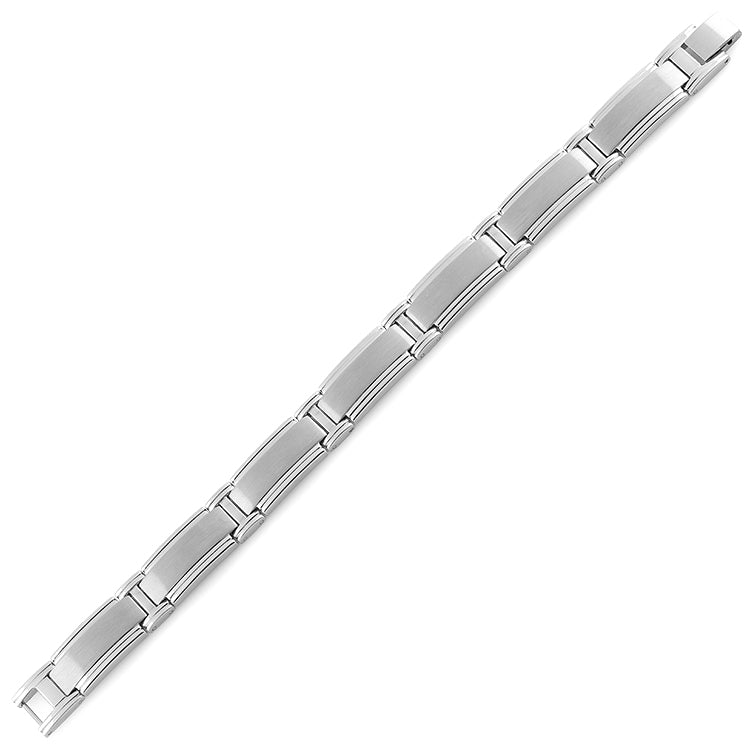 Stainless Steel Wide Link Bracelet
