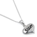 Sterling Silver "Sister" Charm Necklace